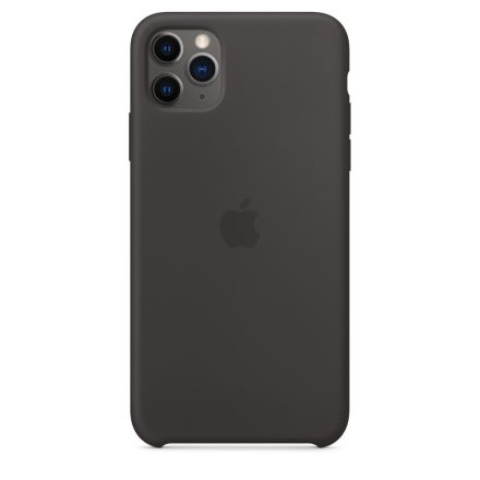 Apple iPhone 11 Pro Max Liquid Silicon Hátlap - Fekete
