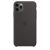 Apple iPhone 11 Pro Max Liquid Silicon Hátlap - Fekete