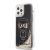 Apple iPhone 12/12 Pro KARL LAGERFELD KLHCP12MLGGKBK Liquid Glitter TPU Hátlap - Fekete