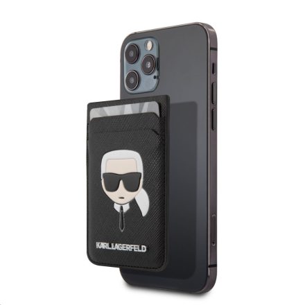 KARL LAGERFELD  KLWMSKHSFBK Mágneses Kártyatartó - Fekete