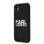Apple iPhone 11/XR KARL LAGERFELD KLHCN61SLKLRBK Liquid Silicon Hátlap - Fekete