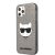 Apple iPhone 12 Pro Max KARL LAGERFELD KLHCP12LCHTUGLB Glitter Hátlap - Fekete
