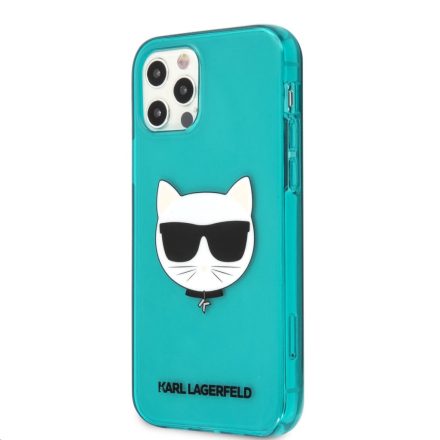 Apple iPhone 12 Pro Max KARL LAGERFELD KLHCP12LCHTRB Hátlap - Kék
