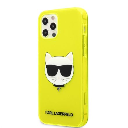 Apple iPhone 12 Pro Max KARL LAGERFELD KLHCP12LCHTRY Hátlap - Sárga