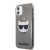 Apple iPhone 11/XR KARL LAGERFELD KLHCN61CHTUGLB Glitter TPU Hátlap - Fekete