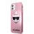 Apple iPhone 11 KARL LAGERFELD KLHCN61CHTUGLP Glitter TPU Hátlap - Rózsaszín