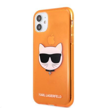 Apple iPhone 11 KARL LAGERFELD KLHCN61CHTRO TPU Hátlap - Narancssárga