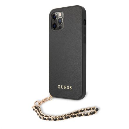 Apple iPhone 12/12 Pro GUESS GUHCP12MSASGBK Hátlap - Fekete