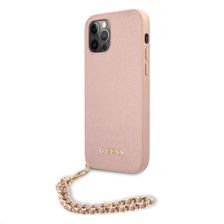 Apple iPhone 12/12 Pro GUESS GUHCP12MSASGPI Hátlap - Rózsaszín