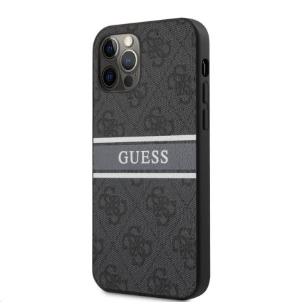 Apple iPhone 12 Pro Max GUESS GUHCP12L4GDGR Hátlap - Szürke