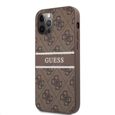 Apple iPhone 12 Pro Max GUESS GUHCP12L4GDBR Hátlap - Barna