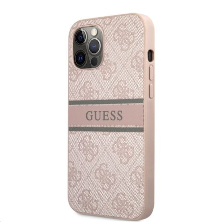 Apple iPhone 12 Pro Max GUESS GUHCP12L4GDPI Hátlap - Rózsaszín