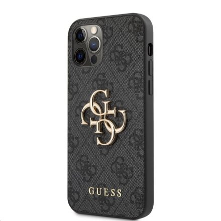 Apple iPhone 12 Pro Max GUESS GUHCP12L4GMGGR Hátlap - Szürke