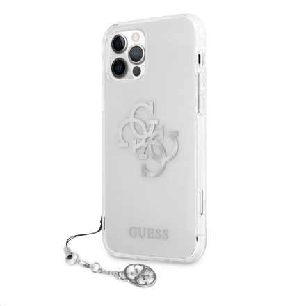 Apple iPhone 12 Pro Max GUESS GUHCP12LKS4GSI TPU Hátlap - Ezüst