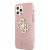 Apple iPhone 12 Pro Max GUESS GUHCP12LPCUGL4GPI Glitter TPU Hátlap - Rózsaszín