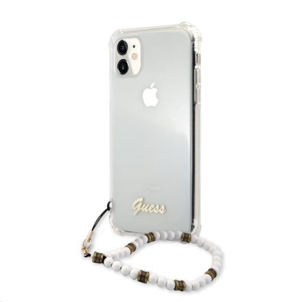 Apple iPhone 11 GUESS GUHCN61KPSWH TPU Hátlap - Átlátszó