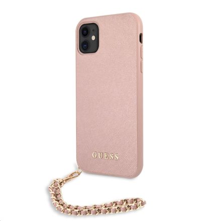 Apple iPhone 11 GUESS GUHCN61SASGPI Hátlap - Rózsaszín