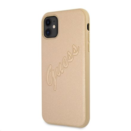 Apple iPhone 11 GUESS GUHCN61RSAVSLG Hátlap - Arany