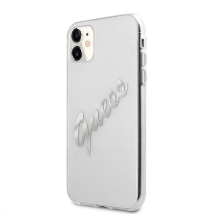 Apple iPhone 11 GUESS GUHCN61KTRSVSI Hátlap - Ezüst