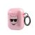 Apple Airpods 1/2 KARL LAGERFELD KLA2UCHGP Glitter TPU Tartó - Rózsaszín