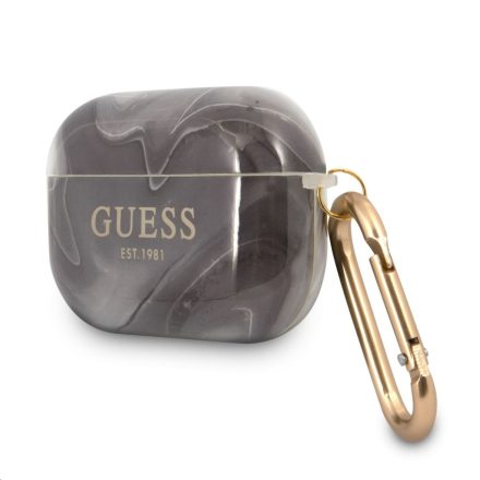 Apple Airpods Pro GUESS GUAPUNMK TPU Tartó - Fekete