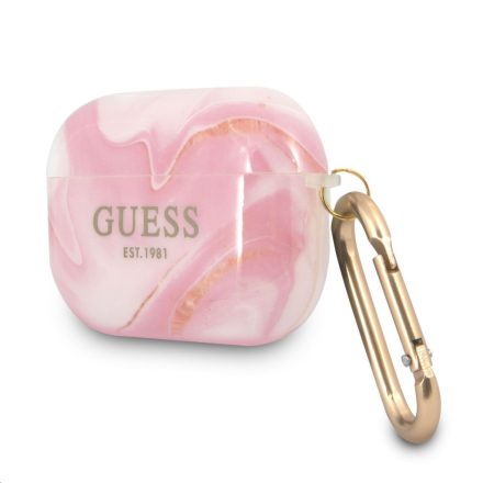 Apple Airpods Pro GUESS GUAPUNMP TPU Tartó - Rózsaszín