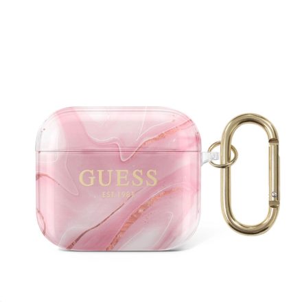 Apple Airpods 3 GUESS GUA3UNMP TPU Tartó - Rózsaszín