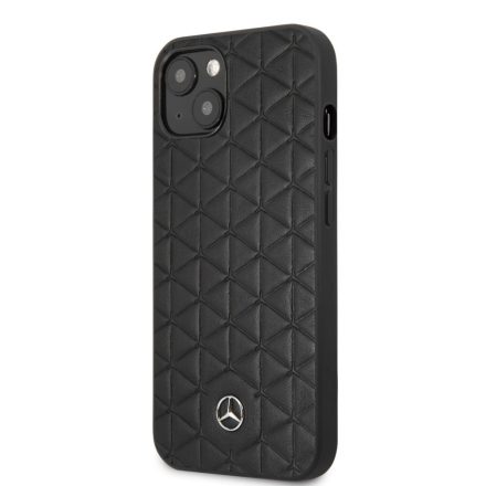 Apple iPhone 13 Mini Mercedes Bőr Hátlap - Fekete