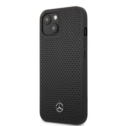 Apple iPhone 13 Mini Mercedes Bőr Hátlap - Fekete