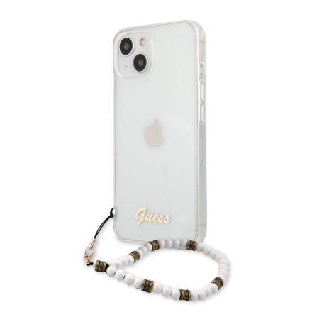 Apple iPhone 13 GUESS GUHCP13MKPSWH TPU Hátlap - Átlátszó