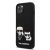 Apple iPhone 13 KARL LAGERFELD KLHCP13MSSKCK Liquid Silicon Hátlap - Fekete