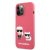 iPhone 13 Pro Max KARL LAGERFELD KLHCP13XSSKCP Liquid Silicon Hátlap - Piros