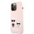 iPhone 13 Pro Max KARL LAGERFELD KLHCP13XSSKCI Liquid Silicon Hátlap - Rózsaszín