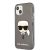 Apple iPhone 13 KARL LAGERFELD KLHCP13MKHTUGLB Glitter Hátlap - Fekete