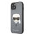 Apple iPhone 13 KARL LAGERFELD KLHCP13MSAKHSL Hátlap - Ezüst