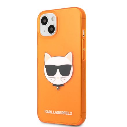 Apple iPhone 13 KARL LAGERFELD KLHCP13MCHTRO Hátlap - Narancssárga