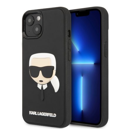 Apple iPhone 13 Mini KARL LAGERFELD KLHCP13SKH3DBK Hátlap - Fekete