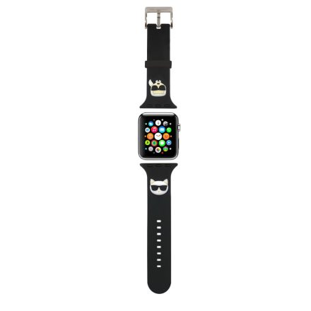 Apple iWatch Karl Lagerfeld KLAWMSLCK 38/40mm óraszíj - Fekete