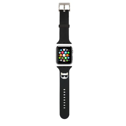Apple iWatch Karl Lagerfeld KLAWMSLCK 38/40/41mm óraszíj - Fekete
