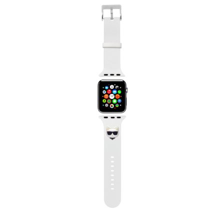 Apple iWatch Karl Lagerfeld KLAWMSLCW 38/40/41mm óraszíj - Fehér