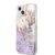Apple iPhone 13 GUESS GUHCP13MLFLSU Liquid Glitter TPU Hátlap - Lila