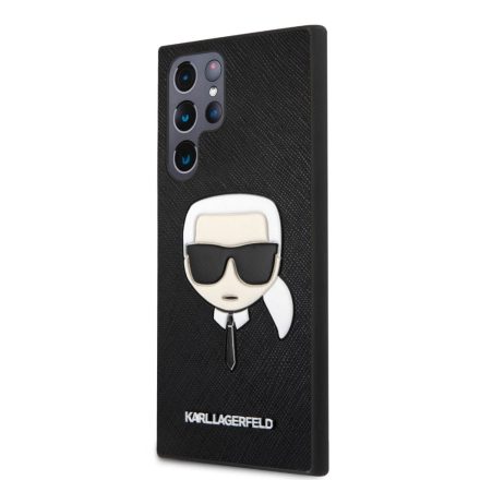 Samsung S22 Plus KARL LAGERFELD KLHCS22MSAKHBK Hátlap - Fekete