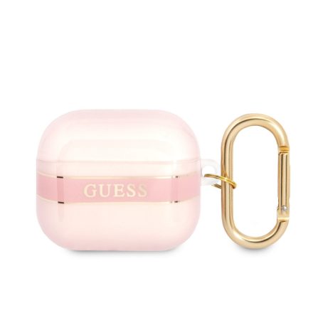 Apple Airpods 3 GUESS GUA3HHTSP TPU Tartó - Rózsaszín