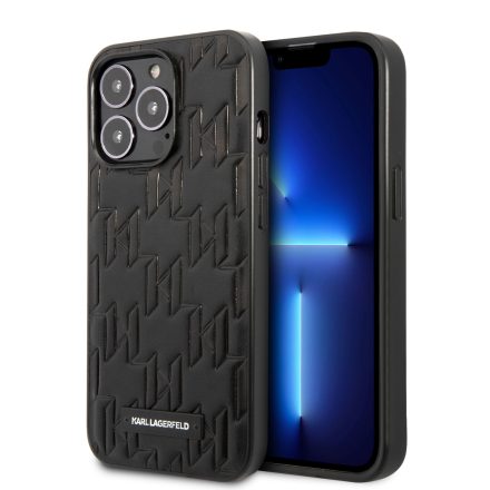 Apple iPhone 13 Pro KARL LAGERFELD KLHCP13LMNMP1K Hátlap - Fekete