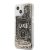 Apple iPhone 13 KARL LAGERFELD KLHCP13MLGGKBK Liquid Glitter TPU Hátlap - Fekete