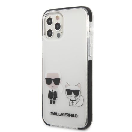 Apple iPhone 12/12 Pro KARL LAGERFELD KLHCP12MTPEKCW TPU Hátlap - Fehér