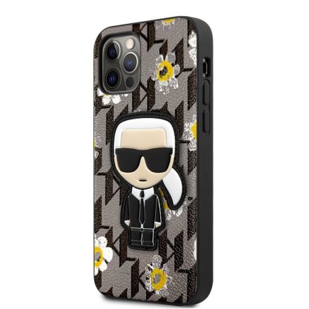 Apple iPhone 12/12 Pro KARL LAGERFELD KLHCP12MPMNFIK1 Hátlap - Szürke