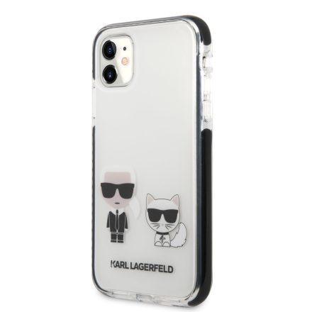 Apple iPhone 11/XR KARL LAGERFELD KLHCN61TPEKCW TPU Hátlap - Fehér