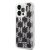 Apple iPhone 14 Pro KARL LAGERFELD KLHCP14LLMNMK Liquid Glitter TPU Hátlap - Fekete
