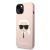Apple iPhone 14 KARL LAGERFELD KLHCP14SSLKHLP Liquid Silicon Hátlap - Rózsaszín